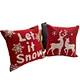 home modern red cushion pillow cover 16x16 printing custom