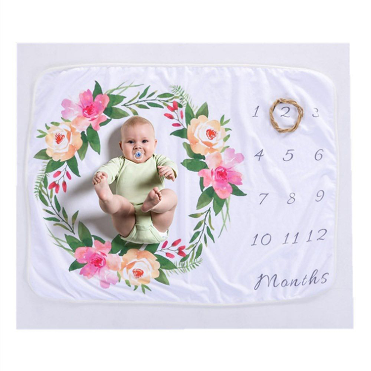 carpet photography background milestone photo frame for blanket baby muslin
