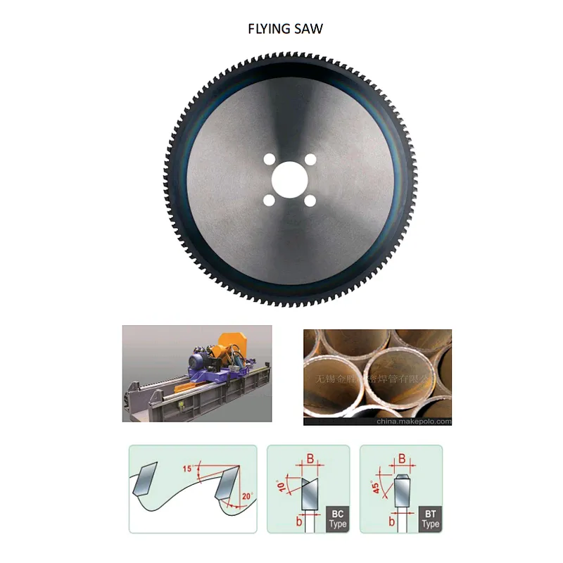 TCT saw blade for ERW tube flying cutting