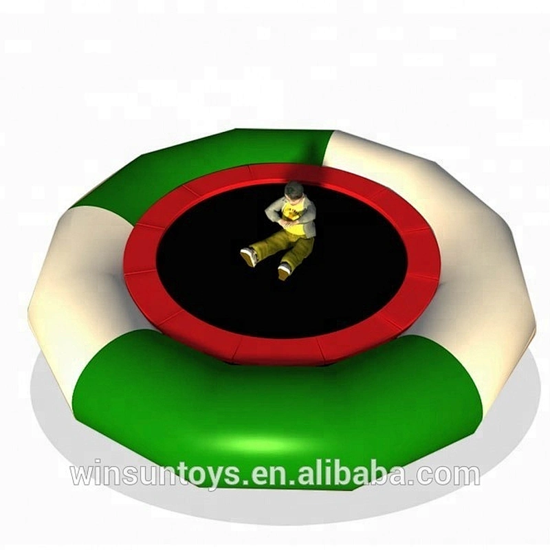 Easy set up and portable water frameless inflatable bongos trampoline
