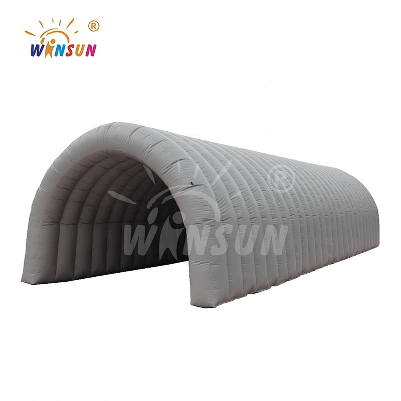 Outdoor single tunnel inflatable bubble tent, large inflatable tent with tunnel, inflatable tunnel tent