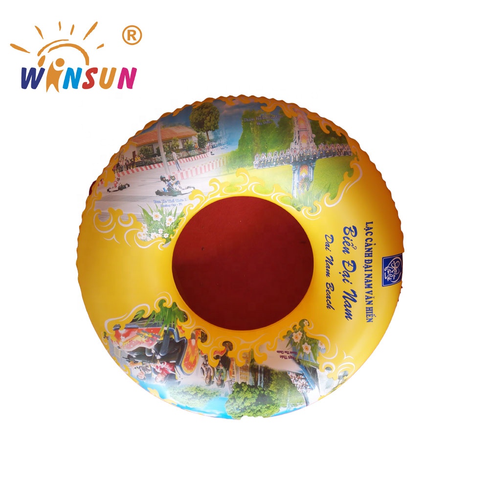 Hot sale inflatable round rive swimming float ring, colourful swimming ring adult