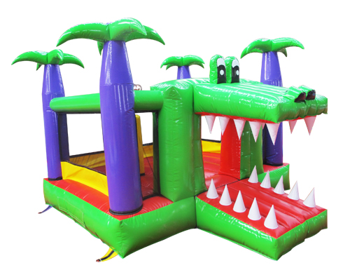 crocodile inflatable bouncer combo slide for toddlers,Crocodile bouncer,Inflatable Castle With Slide Crocodile Modeling