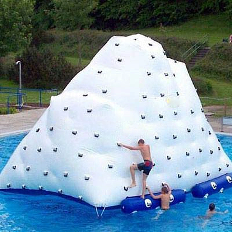 Inflatable water rock climbing wall, water toys inflatable water iceberg,  inflatable floating climbing wall