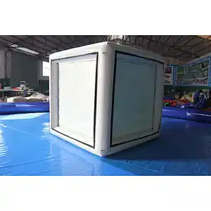 Airtight inflatable lose weight airtight booth room, inflatable kiosk house, air sealed portable office for promotion