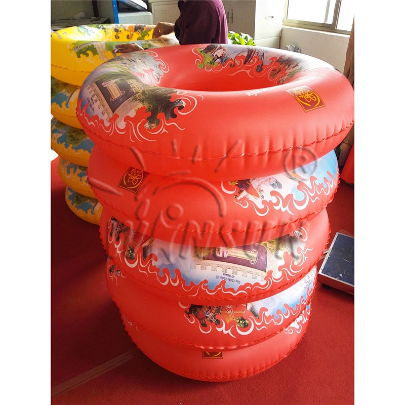 Hot sale inflatable round rive swimming float ring, colourful swimming ring adult