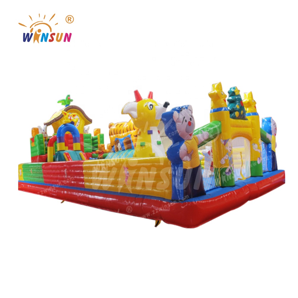 CE PVC inflatable amusement park giant inflatable fun city