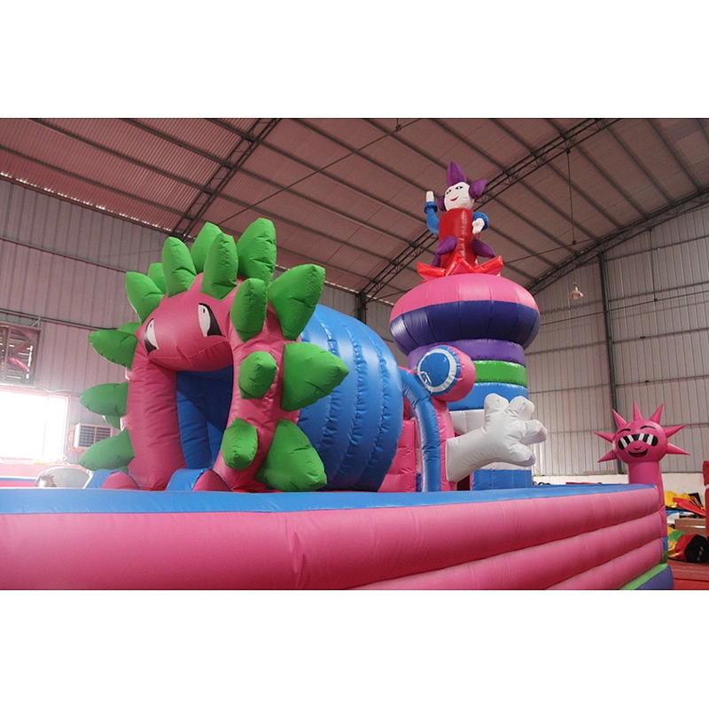 Children inflatable flower trampoline, fairly inflatable fun city game, fun fair amusement equipment for sale