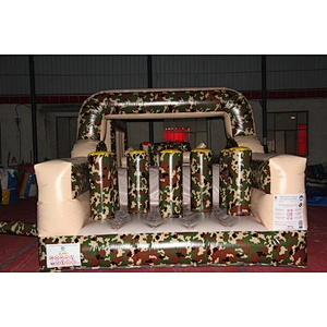 Mini designing inflatable mini camouflage obstacle course,obstacle run rides,small inflatable jumping obstacles for rental