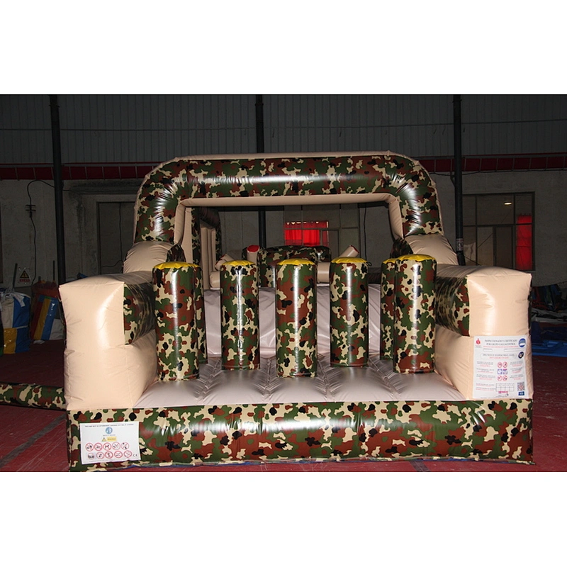 Mini designing inflatable mini camouflage obstacle course,obstacle run rides,small inflatable jumping obstacles for rental