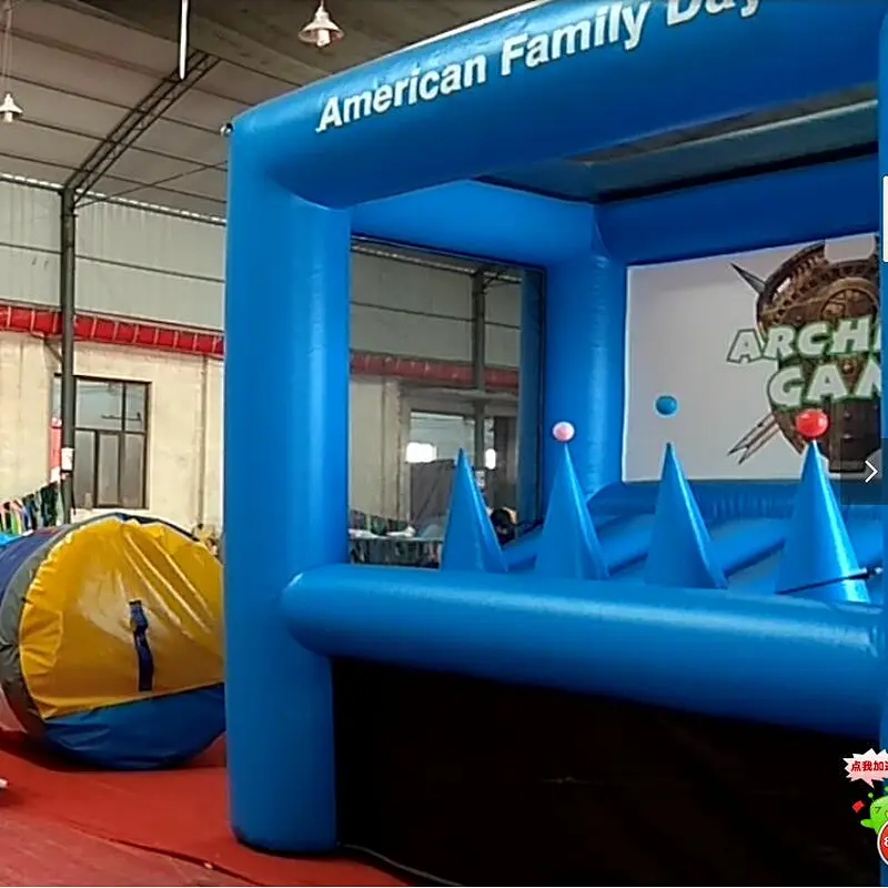 Carnival amusement park inflatable archery shooting games,arrow shoot match,inflatable bow shooting games for sale