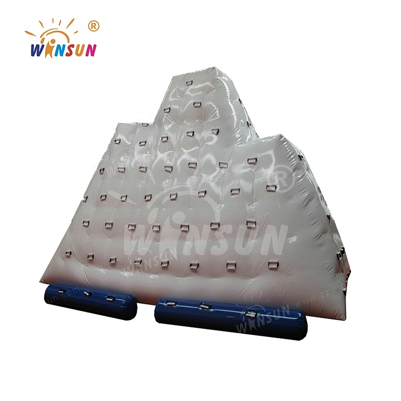 Customized cheap inflatable floating iceberg, inflatable iceberg water toy