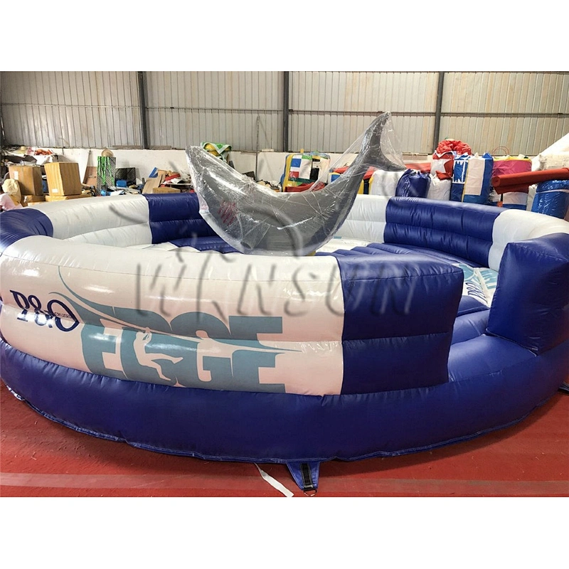 New design shark rodeo inflatable mechanical bull, mechanical bull riding for sale