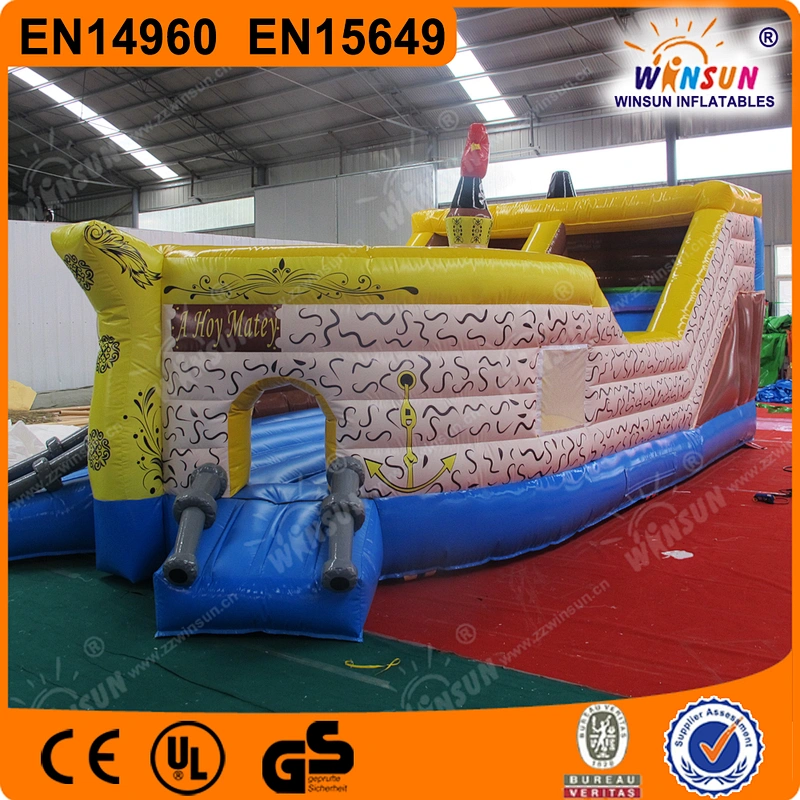 Outdoor sports PVC Jumping Bouncy inflatable Pirate Ship