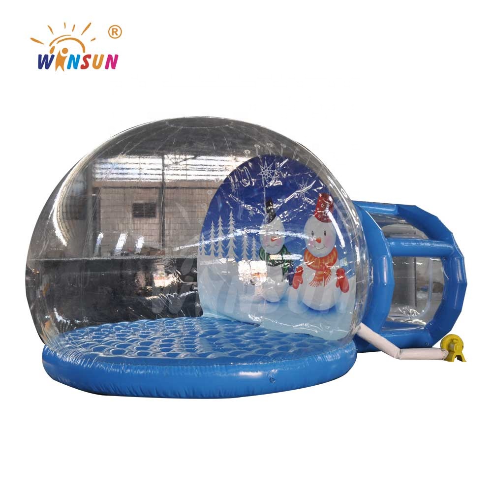 High quality christmas inflatable snow globe, outdoor snow globe inflatable decorations
