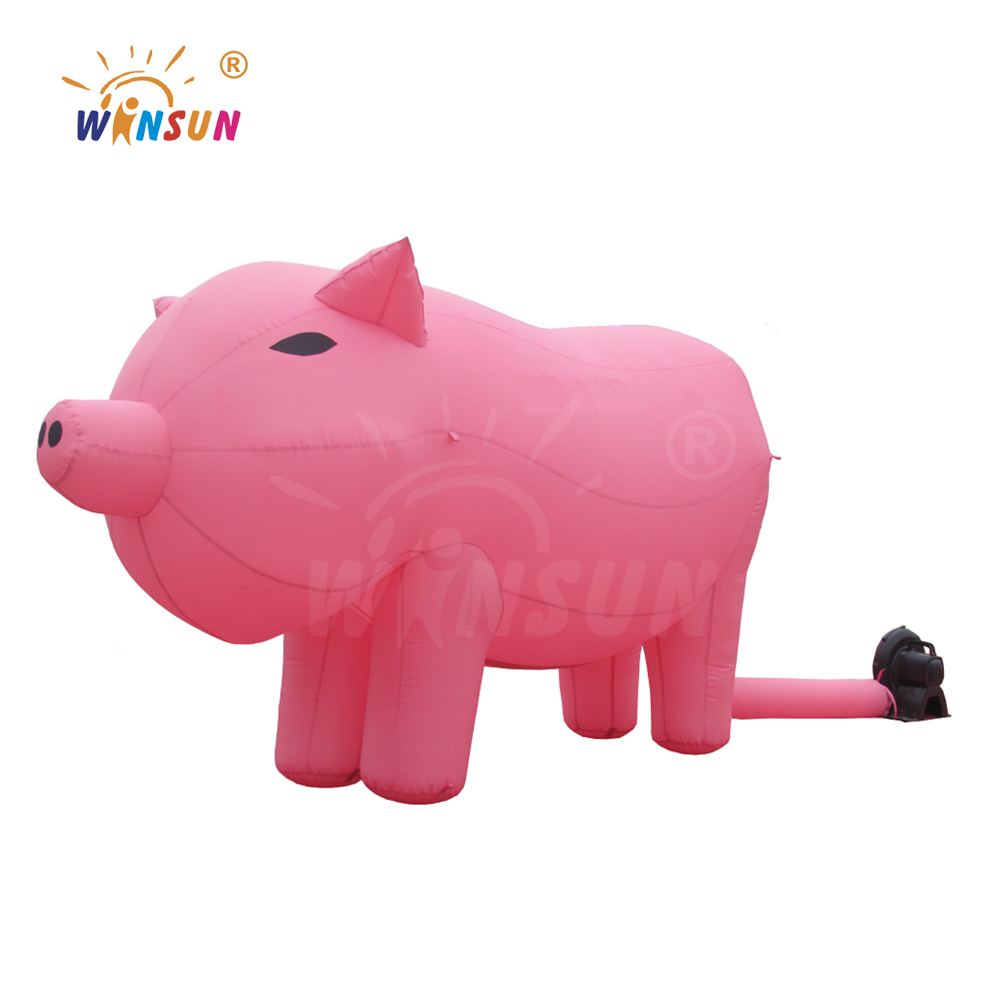 Cartoon pink inflatable pig, advertisement inflatable pig balloon balloons for event