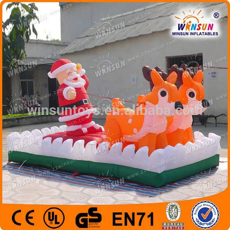 New Design Santa Claus Xmas Father santa father with deer christmas cartoons