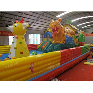 CE PVC inflatable amusement park giant inflatable fun city