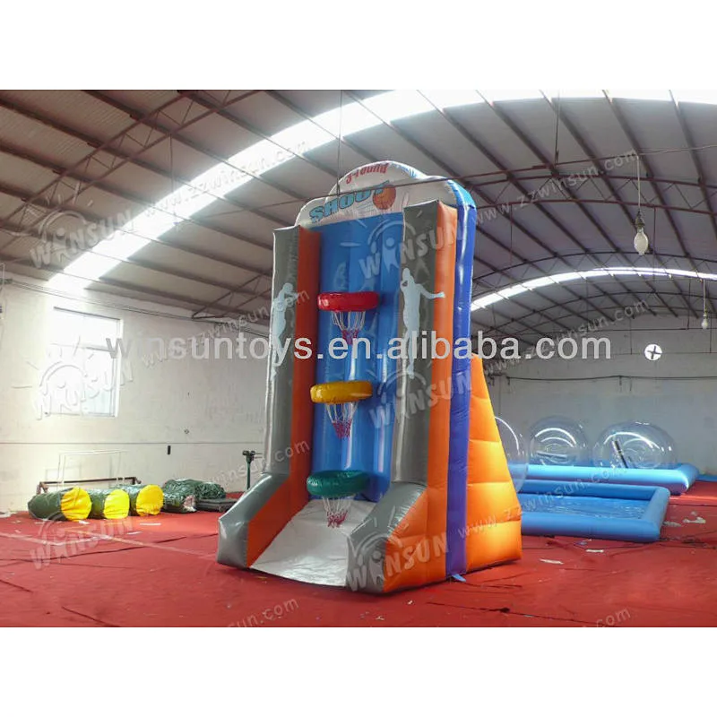 Hot indoor inflatable basketball shooting game for kids/party games for adults indoor