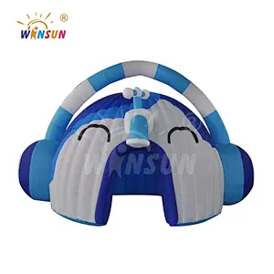 Awesome inflatable head sets shapes, advertising inflatable ear piece air shapes for rental market