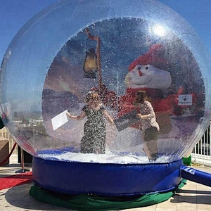 Air blown inflatable christmas display ball arena, inflatable christmas x mas snowman,inflatable christmas ornament craft