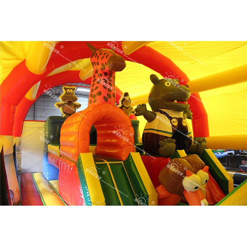 Popular design children inflatable fun city,kids inflatable playground on sale