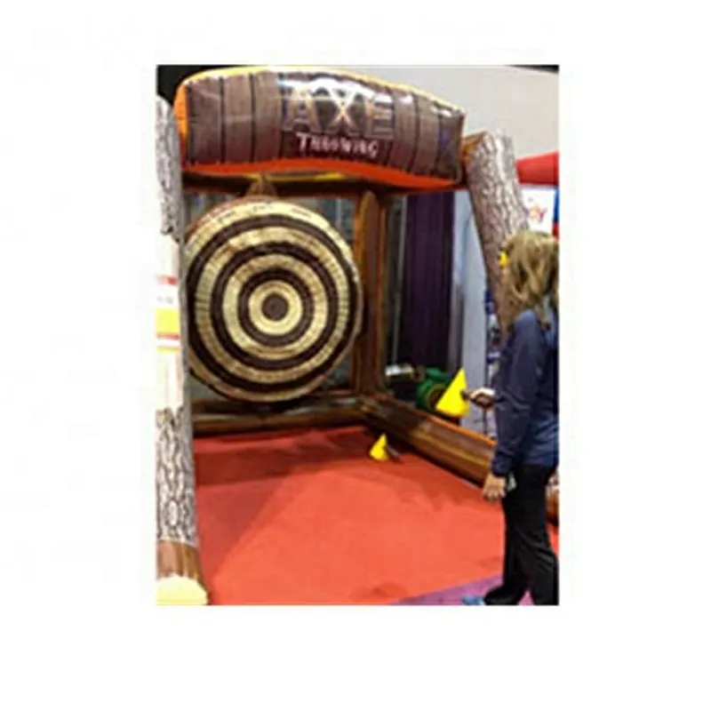 2019 new design carnival inflatable axe throw dart game for sale, Axe Throwing Double Lane Inflatable Sport Game Axes Toys