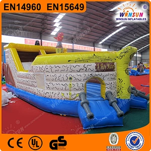 Outdoor sports PVC Jumping Bouncy inflatable Pirate Ship