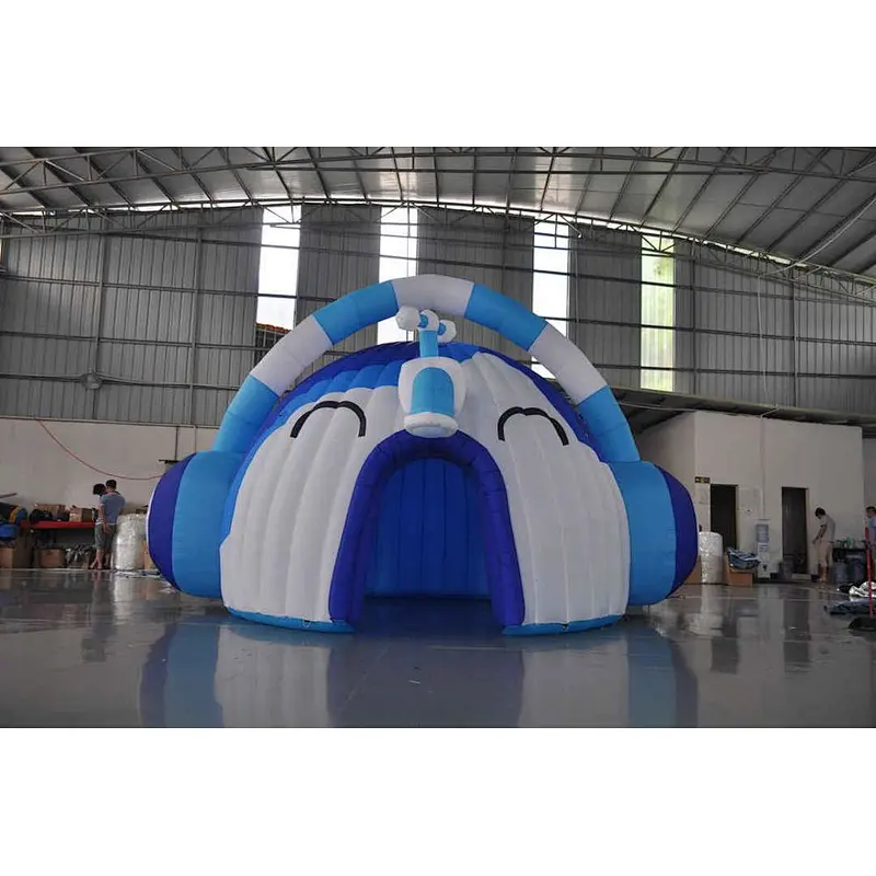 Awesome inflatable head sets shapes, advertising inflatable ear piece air shapes for rental market
