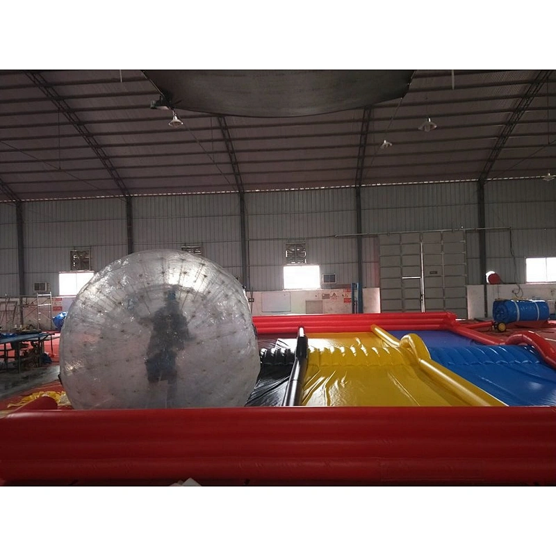 Super inflatable human hamster ball race track,inflatable zorb ball track,land mat for sale