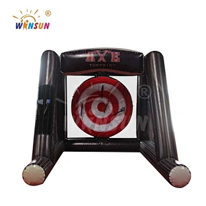 Amusement park inflatable single axe lumberingsport games. lumberman tossing games. rosser axe throwing sport games for sale