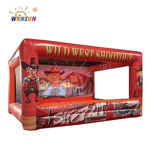 Arrow inflatable wild western shoot out games, cowboy shooting games, bow shooing sport games for sale