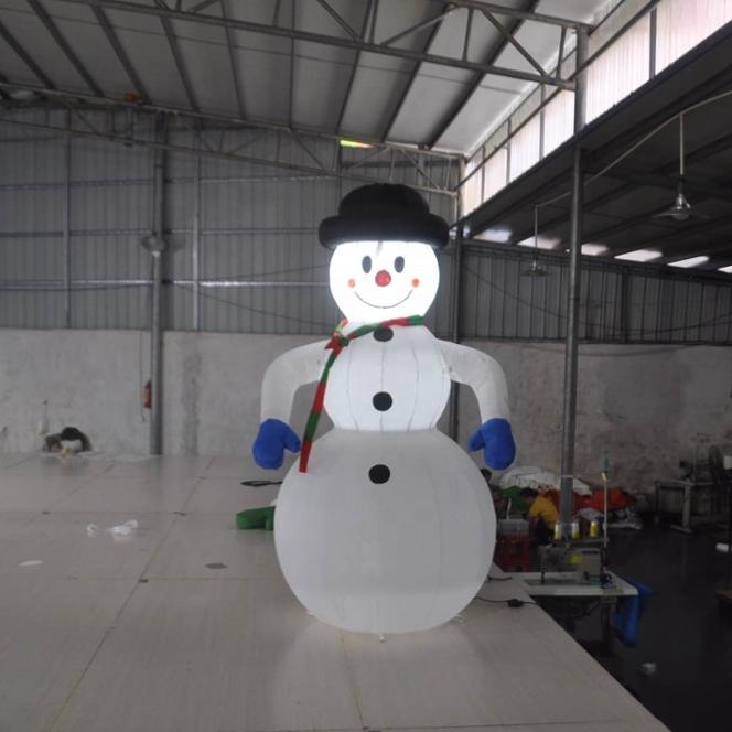 Led light inflatable Christmas models,huge air santa claus building, festival santa claus shapes for promotion