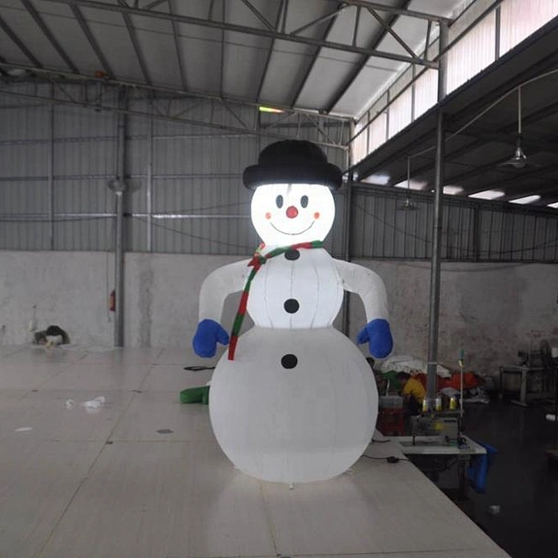 Led light inflatable Christmas models,huge air santa claus building, festival santa claus shapes for promotion