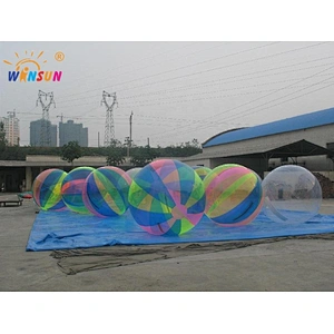 Air  sealed inflatable water hamster amusement ball, water clear dancing balloons,event show balls for sale