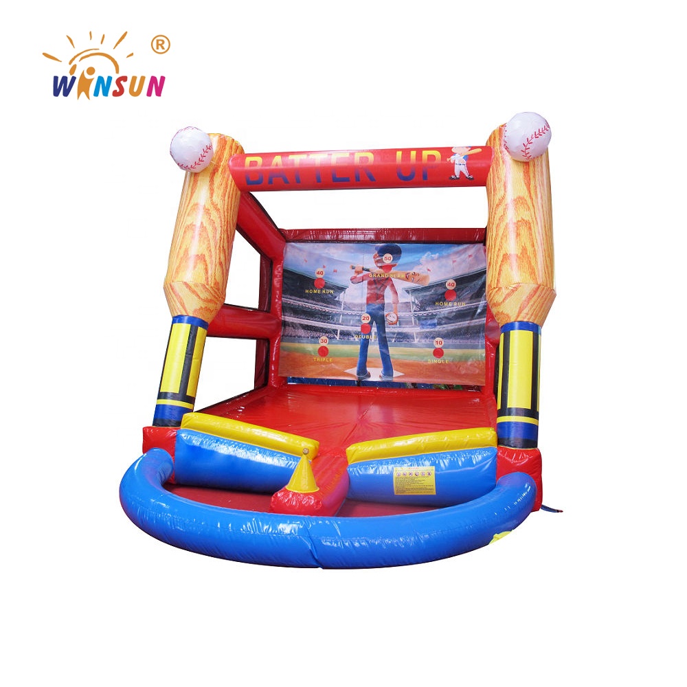 Hot sale batter up baseball game, inflatable baseball sports game