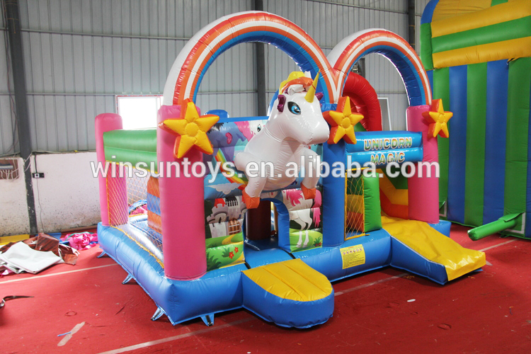 combo unicorn bounce house