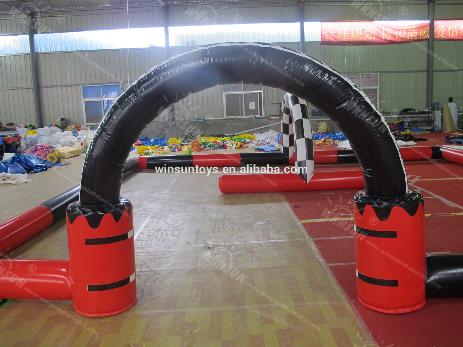 inflatable race track