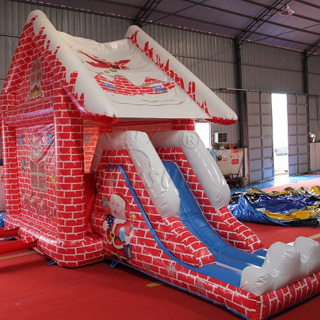 Birthday of Jesus Christ inflatable eve bounce house, Father christmas grotto, santa claus bounce room for sale