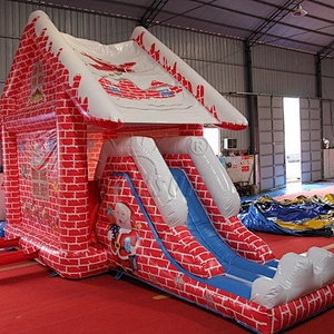 Birthday of Jesus Christ inflatable eve bounce house, Father christmas grotto, santa claus bounce room for sale