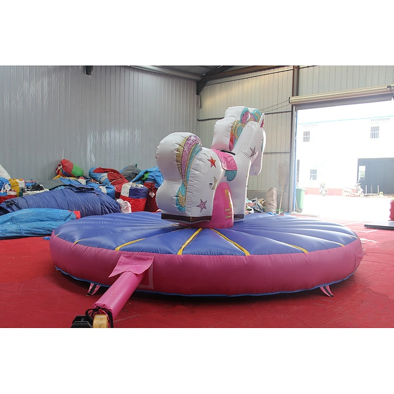 High quality Commercial pull riding bounce and ride inflatable,Inflatable Rodeo Unicorn