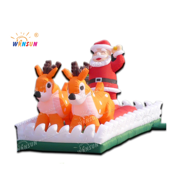 New Design Santa Claus Xmas Father santa father with deer christmas cartoons
