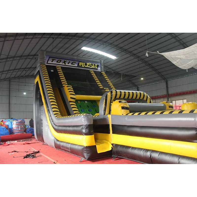 Outdoor big adult inflatable obstacle course equipment, challenge boot camp inflatable obstacle course