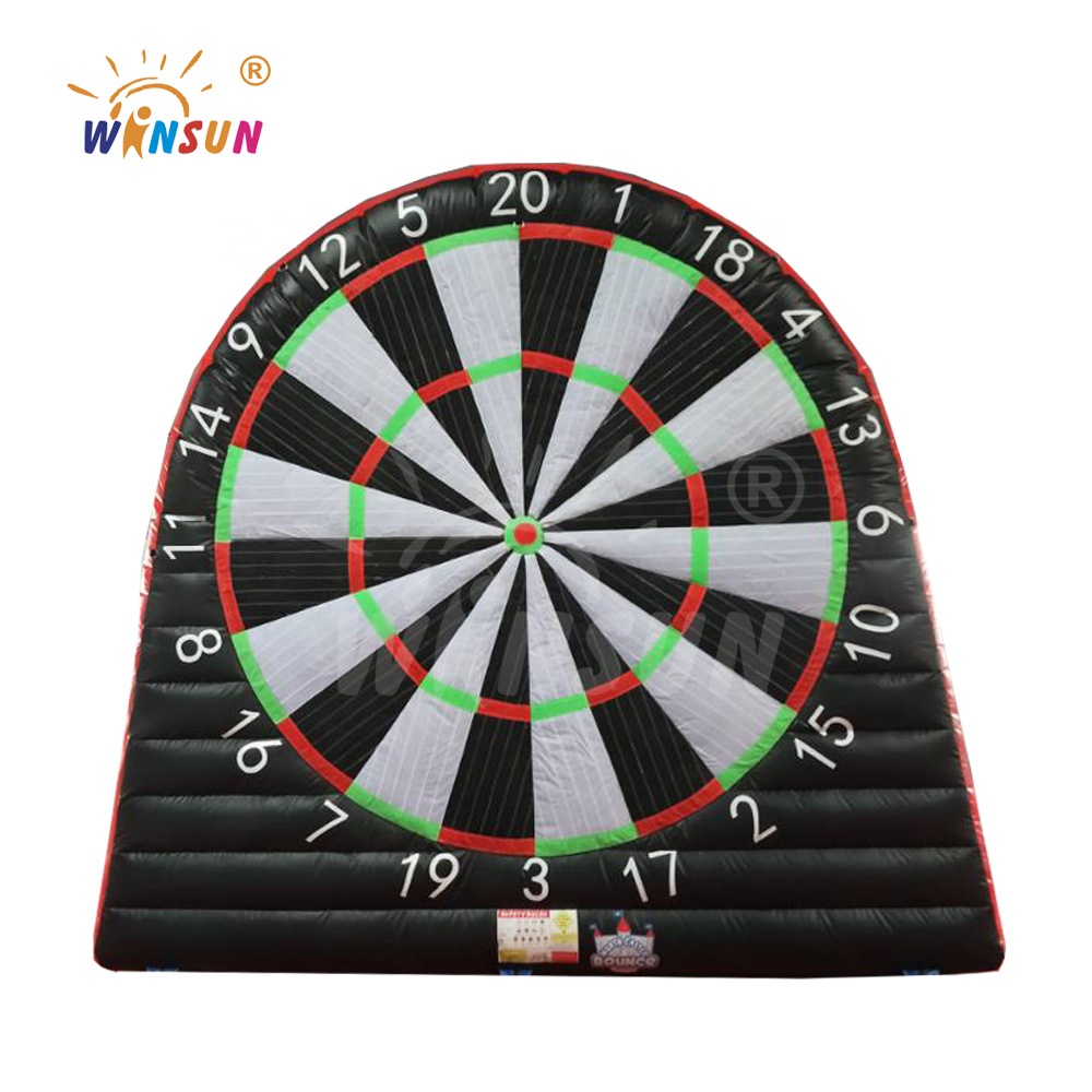 Bull eye inflatable foot dart boards,inflatable kick darts game board,inflatable soccer and golf dart score board for sale