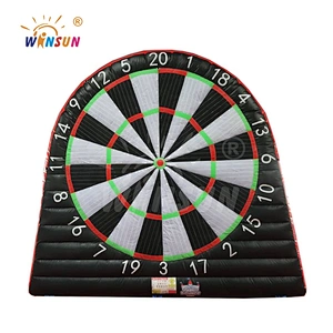 Bull eye inflatable foot dart boards,inflatable kick darts game board,inflatable soccer and golf dart score board for sale