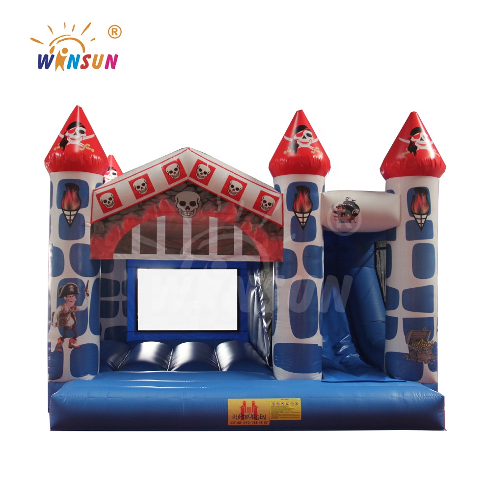 Air constant inflatable pirate ship combo slides,inflatable pirate moonwalks,air jumping castle for sale
