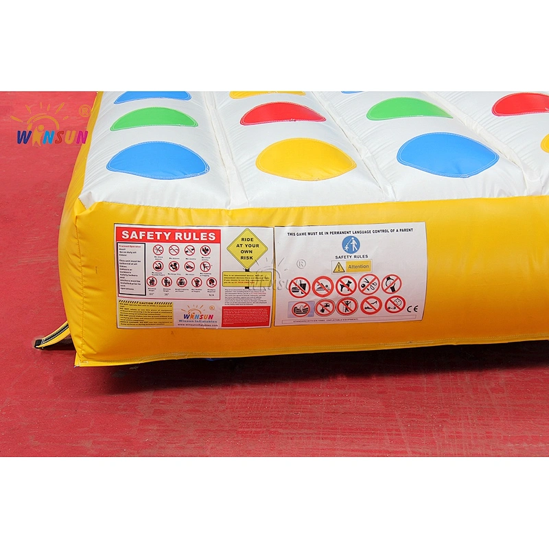 New Design inflatable 3d twister game, inflatable interactive twister game