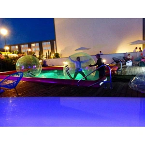 Air  sealed inflatable water hamster amusement ball, water clear dancing balloons,event show balls for sale