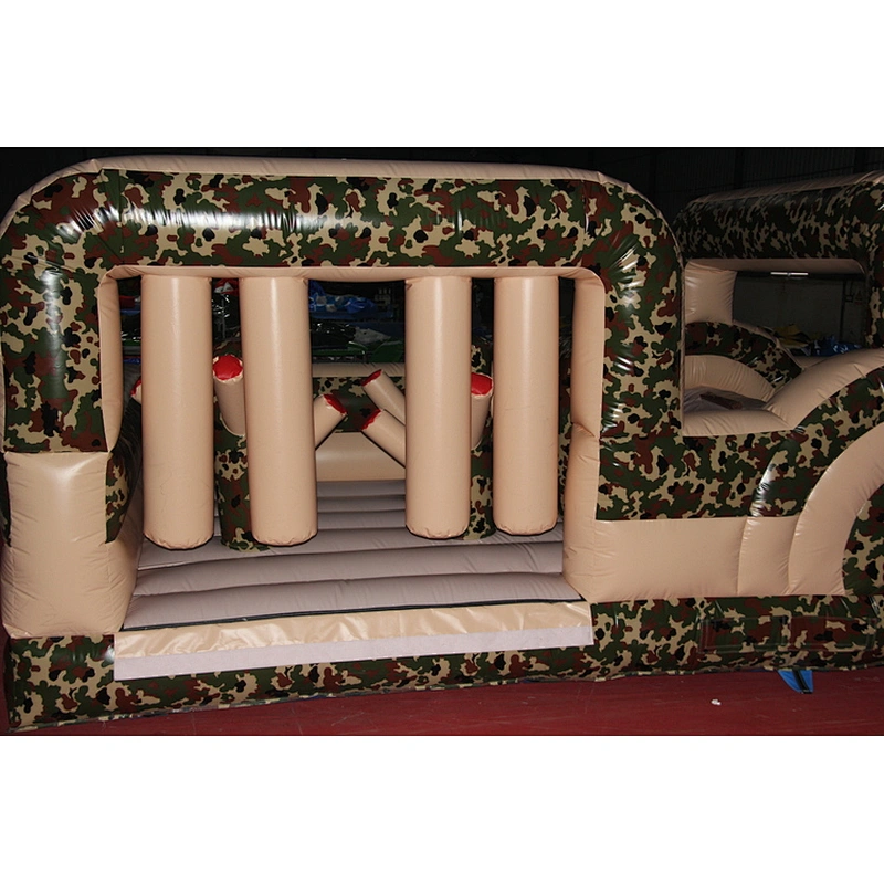 Mini designing inflatable mini camouflage obstacle course,obstacle run rides,small inflatable jumping obstacles for rental