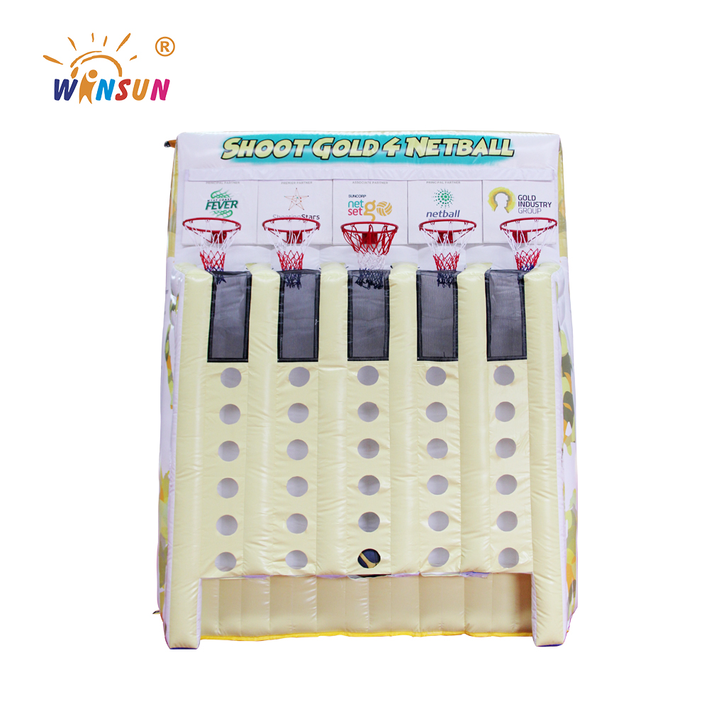 Customized connect 4 inflatable basketball connect 4 game for sale
